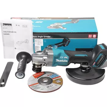 Makita Makita 40 В угловая шлифовальная машина 150 мм угловая шлифовальная машина высокая мощность бесщеточная перезаряжаемая шлифовальная машина GA035GZ голый металл