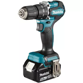 Makita Ручная дрель Makita, ударная дрель с литиевой батареей, перезаряжаемая отвертка, литиевая электрическая дрель DHP487RTJX, бесщеточная 2, электрическая 18V5AH