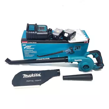 MakitaDUB186SFX2 фен пылеочиститель садовый вентилятор выдува и всасывания двойного назначения, 18 В, 3,0 Ач, общее зарядное устройство с двойным питанием