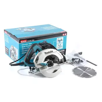 MakitaHS6600 электрическая циркулярная пила с подключаемым модулем, электрическая пила, портативный станок для резки, направляющая гусеничной пилы, 1050 Вт, 165 мм, 6 дюймов