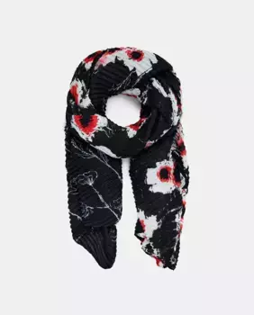 Маковый шарф Desigual, черный