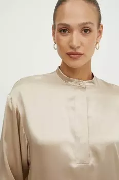 МАКС&Ко. шелковая рубашка Max&Co., бежевый