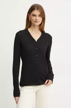 МАКС&Ко. шерстяной кардиган Max&Co., черный