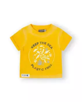 Мальчик хлопчатобумажная футболка желтого цвета Canada House, жёлтый