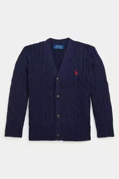 Мальчик кардиган с косами Polo Ralph Lauren, синий