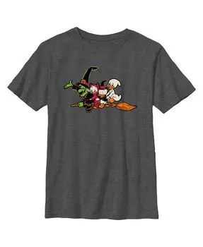 Мальчик Микки & Детская футболка Друзья Хэллоуин Хьюи Дьюи и Луи Disney, серый