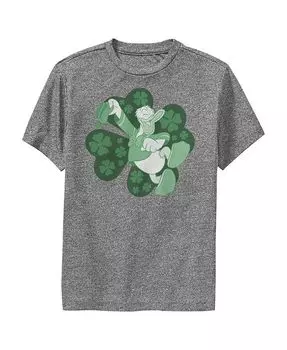 Мальчик Микки & Детская футболка с изображением Друзья Дональд Дак и Клевер Disney, серый