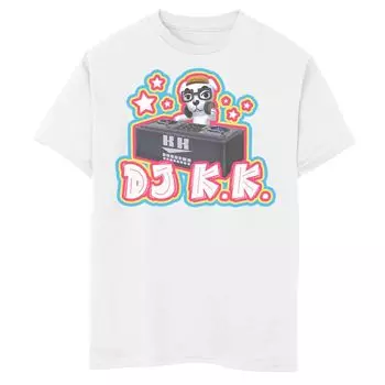 Мальчики 8–20 лет Animal Crossing DJ K.K. Футболка с портретным рисунком Licensed Character