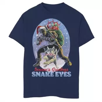 Мальчики 8-20 лет Футболка Joe Christmas Snake Eyes Season's Greetings с графическим рисунком Licensed Character