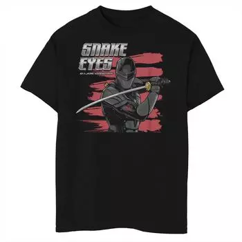 Мальчики 8-20 лет Футболка с портретом Joe Snake Eyes Paint Smear Licensed Character