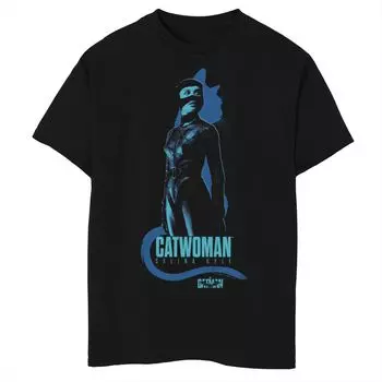 Мальчики 8–20 лет из комиксов DC Comics Бэтмен Женщина-кошка в синей футболке с рисунком Licensed Character