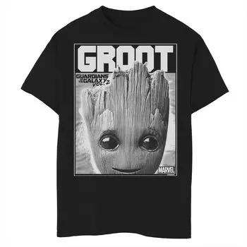 Мальчики 8–20 лет. Marvel Guardians Vol. Футболка крупным планом 2 Baby Groot Licensed Character
