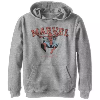 Мальчики 8–20 лет. Marvel Spider-Man Приблиз. худи 1939 года с графическим рисунком, цвет Athletic Heather