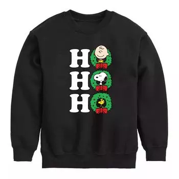 Мальчики 8–20 лет, Peanuts Christmas Ho Ho Ho, флис Licensed Character, черный