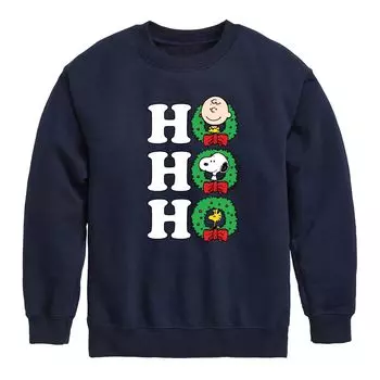 Мальчики 8–20 лет, Peanuts Christmas Ho Ho Ho, флис Licensed Character, синий