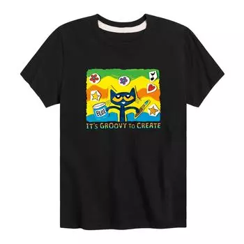 Мальчики 8–20 лет с котом Питом Groovy создают футболку с рисунком Licensed Character