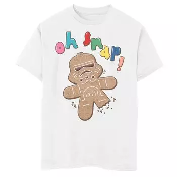 Мальчики 8–20 лет. Штурмовик «Звездные войны». Ой, хватка! Футболка с рисунком имбирного пряника Star Wars