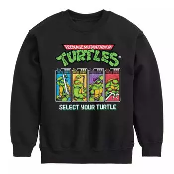 Мальчики 8-20 лет TMNT Выберите свой свитшот из черепахового флиса Licensed Character, черный