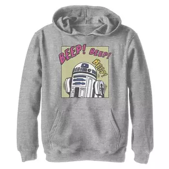 Мальчики 8–20 лет. Звездные войны R2-D2. Звуковой сигнал! Графическая толстовка с капюшоном Licensed Character