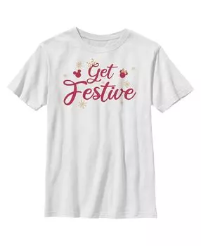 Мальчики «Микки и друзья» «Микки и друзья» получают праздничную детскую футболку Disney