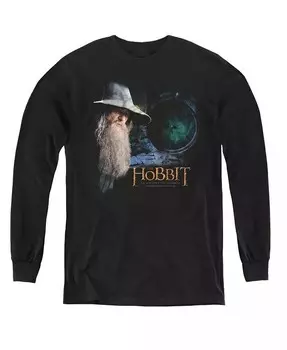 Мальчики Молодежь Дверь Длинные рукава Толстовка The Hobbit, черный