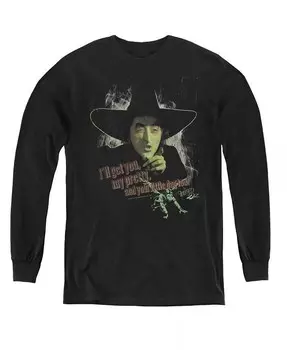 Мальчики Молодежь И Ваша Собака Слишком Длинные Рукава Толстовка Wizard Of Oz, черный