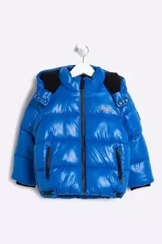 Мальчики пуховое пальто тяжелого веса River Island, синий
