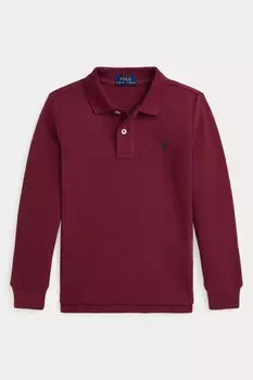 Мальчики рубашка поло с длинным рукавом Polo Ralph Lauren, красный