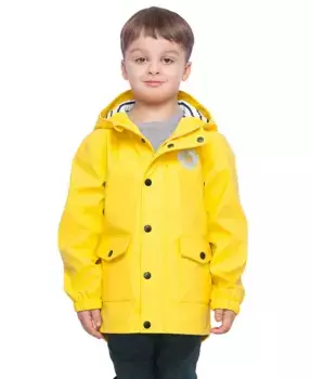 Мальчики Водонепроницаемые Дождевики Резиновые Куртки Rokka&Rolla, желтый