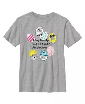 Мальчики Звездные войны, Пасха в футболке Гал-Эггси Далеко-далеко Disney Lucasfilm, серый