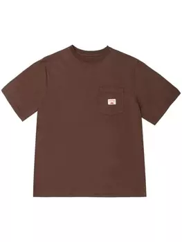 Malbon Golf футболка с карманом Vista, коричневый