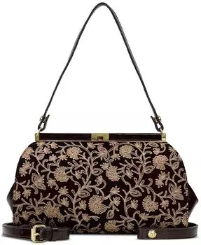 Маленькая бархатная кожаная сумка Bellariva Patricia Nash, красный