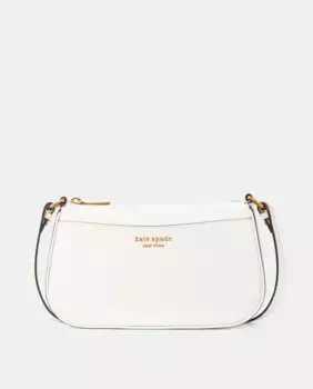 Маленькая белая кожаная сумка через плечо Bleecker Kate Spade