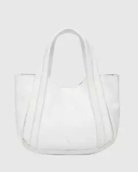 Маленькая белая кожаная сумочка Abbacino