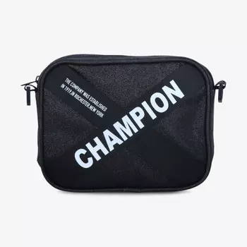 Маленькая блестящая сумочка. Champion, черный