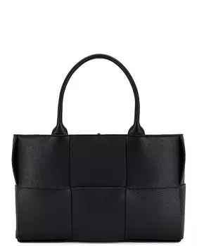 Маленькая большая сумка Arco Bottega Veneta, черный/золотой