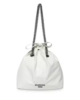 Маленькая большая сумка Crush Balenciaga, цвет White