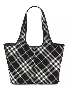 Маленькая большая сумка EW Burberry, цвет Black & Calico