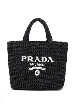 Маленькая большая сумка, связанная крючком Prada