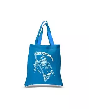 Маленькая большая сумка Word Art — Мрачный Жнец LA Pop Art, синий