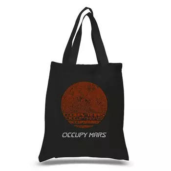 Маленькая большая сумка Word Art - Occupy Mars LA Pop Art, черный