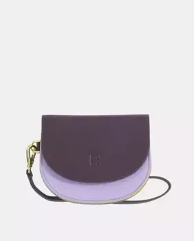 Маленькая бордовая сумочка с клапаном и ремешком Dudu, фиолетовый