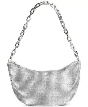 Маленькая бродяга с цепочкой Crescent Diamond Mesh I.N.C. International Concepts, серебро