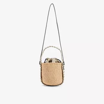 Маленькая бумажная сумка-корзинка Woody Chloe, серый