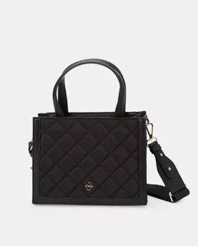 Маленькая черная стеганая сумочка с длинной ручкой Tintoretto, черный