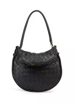 Маленькая черная женская кожаная сумка gemelli Bottega Veneta