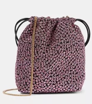 Маленькая декорированная сумка через плечо Dries Van Noten, розовый