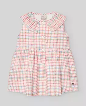 Маленькая девочка сисакер фермерское платье без рукавов PAZ Rodrguez, многоцветный