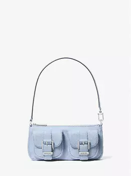 Маленькая джинсовая сумочка Zoe Michael Kors, синий