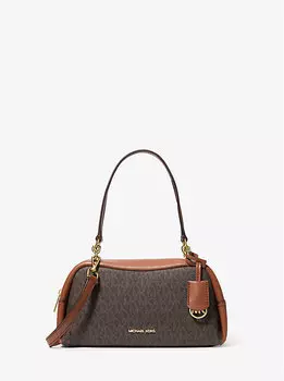Маленькая фирменная сумка через плечо с логотипом Cecily Michael Kors, коричневый